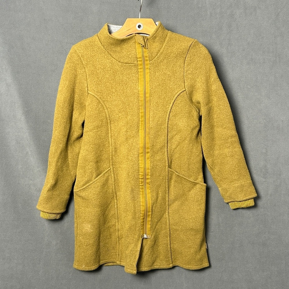 Disana Kids Boiled Wool Yellow Jacket Coat 11-12 Years Organic Merino Germany